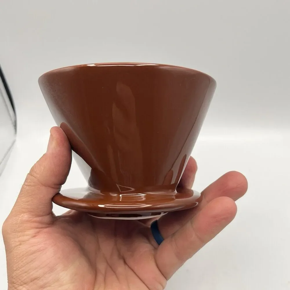 DOWAN Pour over Coffee Dripper, Non Electric Pour over Coffee Maker Porcelain